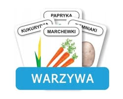 Karty Rozwijamy mowę i myślenie dziecka Warzywa
