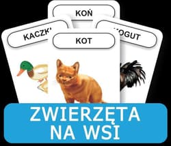 Karty Rozwijamy mowę i myślenie dziecka Zwierzęta wsi