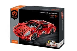 Klocki Auto wyścigowe czerwone 437el