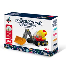 Klocki konstrukcyjne małych geniuszy 4w1 36el