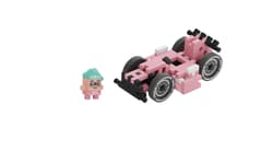 Galeria - zdjęcie nr. 5 - Klocki konstrukcyjne mini Pink Race Car Megan 50 elementów
