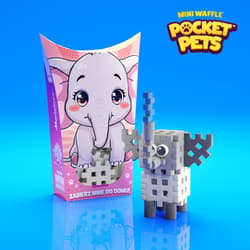 Galeria - zdjęcie nr. 2 - Klocki konstrukcyjne mini Pocket Pets Słonik 25 elementów