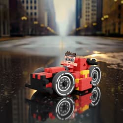Galeria - zdjęcie nr. 3 - Klocki konstrukcyjne mini Red Race Car James 50 elementów