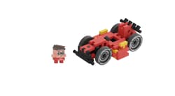 Galeria - zdjęcie nr. 2 - Klocki konstrukcyjne mini Red Race Car James 50 elementów
