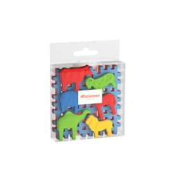 Klocki konstrukcyjne Mini Waffle Animals + podstawy