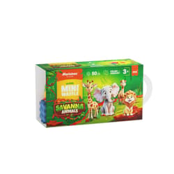 Klocki konstrukcyjne Mini Waffle Animals Sawanna 50 elementów
