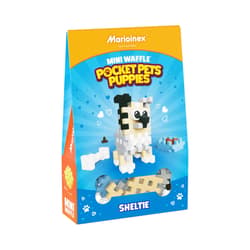 Klocki konstrukcyjne Mini Waffle Pocket Pets Puppies Owczarek Szetlandzki 49 elementów