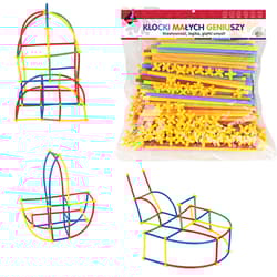 Klocki konstrukcyjne Słomki 300 elementów