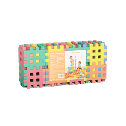 Klocki Konstrukcyjne Waffle Kostka 48 elementy Pastelowe 909881