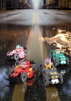Galeria - zdjęcie nr. 2 - Klocki konstrukcyjne Waffle mini Cars Teal Oldtimer Jeremy 50 elementów