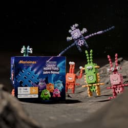 Galeria - zdjęcie nr. 4 - Klocki konstrukcyjne Wafle mini Crazy Monsters Astro Squad 148 elementów