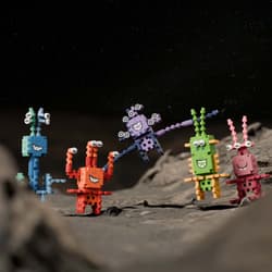 Galeria - zdjęcie nr. 2 - Klocki konstrukcyjne Wafle mini Crazy Monsters Astro Squad 148 elementów