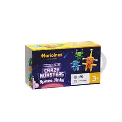 Klocki konstrukcyjne Wafle mini Crazy Monsters Space Jinks 60 elementów