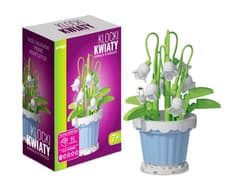 Klocki kwiaty - konwalie w doniczce 91el