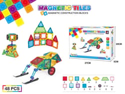 Klocki magnetyczne 5,5cm 48 elementów 9914  AN09