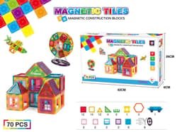 Klocki magnetyczne 5,5cm 70 elementów 9913  AN09