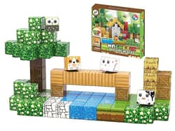Klocki magnetyczne domek w lesie 87el