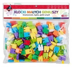 Klocki małych geniuszy - Cegiełki 160 elementów