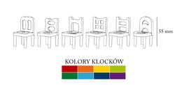 Galeria - zdjęcie nr. 3 - Klocki małych geniuszy krzesełka 40 elementów