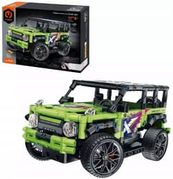 Klocki R/C Jeep lime 484el