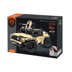Klocki R/C Uzbrojony Jeep 2w1 370el