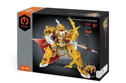 Klocki Robot Tygrys żółty 2w1 344el