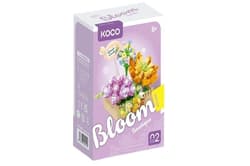 Klocki Sukulenty Doniczka fiolet