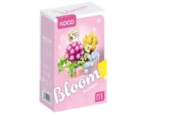 Klocki Sukulenty doniczka różowa 249el