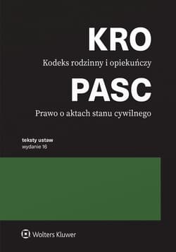 Kodeks rodzinny i opiekuńczy. Prawo o aktach stanu cywilnego wyd. 2026 - Opracowanie Zbiorowe