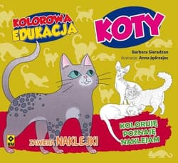 Kolorowa edukacja Koty - Barbara Sieradzan