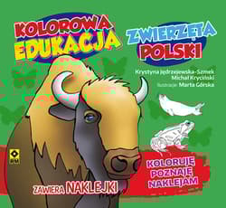 Kolorowa edukacja Zwierzęta Polski - naklejka - Opracowanie Zbiorowe