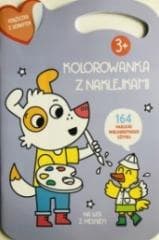 Kolorowana z naklejkami. Na wsi z pieskiem - Praca zbiorowa