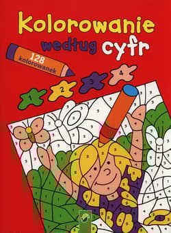 Kolorowanie według cyfr czerwona 128 kolorowanek