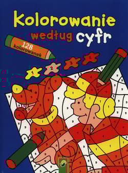 Kolorowanie według cyfr niebieska 128 kolorowanek