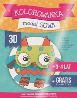 Kolorowanka 3D: Sowa - Praca zbiorowa