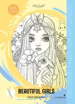 Kolorowanka A4 Beautiful Girls żółta