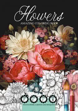 Kolorowanka A4 Flowers kwiaty