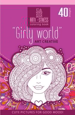 Kolorowanka antystresowa 126x200 20 kartek TW Girly world