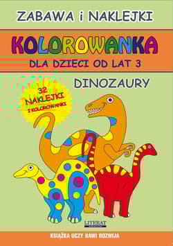 Kolorowanka dla dzieci od lat 3 Dinozaury