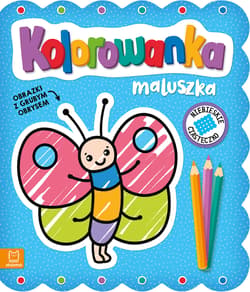 Kolorowanka maluszka Obrazki z grubym obrysem Niebieskie ciasteczko - Agnieszka Bator