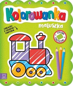 Kolorowanka maluszka Obrazki z grubym obrysem Zielone ciasteczko - Agnieszka Bator