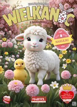 Kolorowanka Wielkanoc z barankiem + naklejki - Agata Niemirska