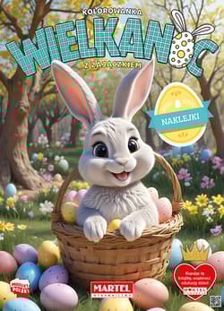 Kolorowanka Wielkanoc z zajączkiem + naklejki - Agata Niemirska