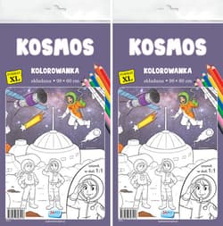 Kolorowanka XL. Kosmos 2szt/zgr