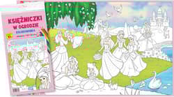 Kolorowanka XL. Księżniczki w ogrodzie 2 sztuki