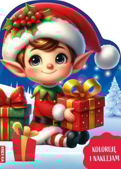 Kolorowanka z elfikiem - Opracowanie Zbiorowe