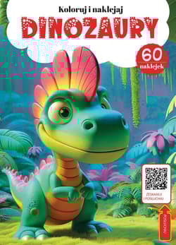 Kolorowanka z kodem QR -  Dinozaury - Monika Matusiak