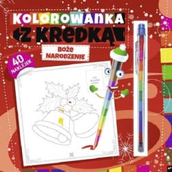 Kolorowanka z kredką Boże Narodzenie