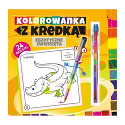 Kolorowanka z kredką Egzotyczne zwierzęta - Opracowanie Zbiorowe