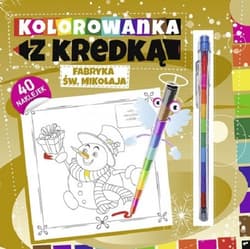 Kolorowanka z kredką Fabryka Św. Mikołaja
